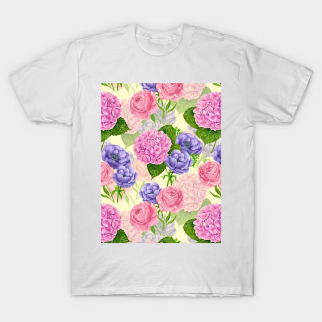 Spring garden watercolor T-Shirt by katerinamk